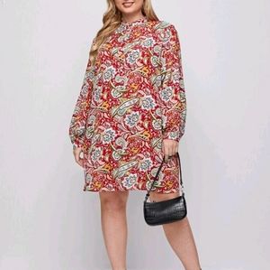 NWT Shein Plus Paisley Dress